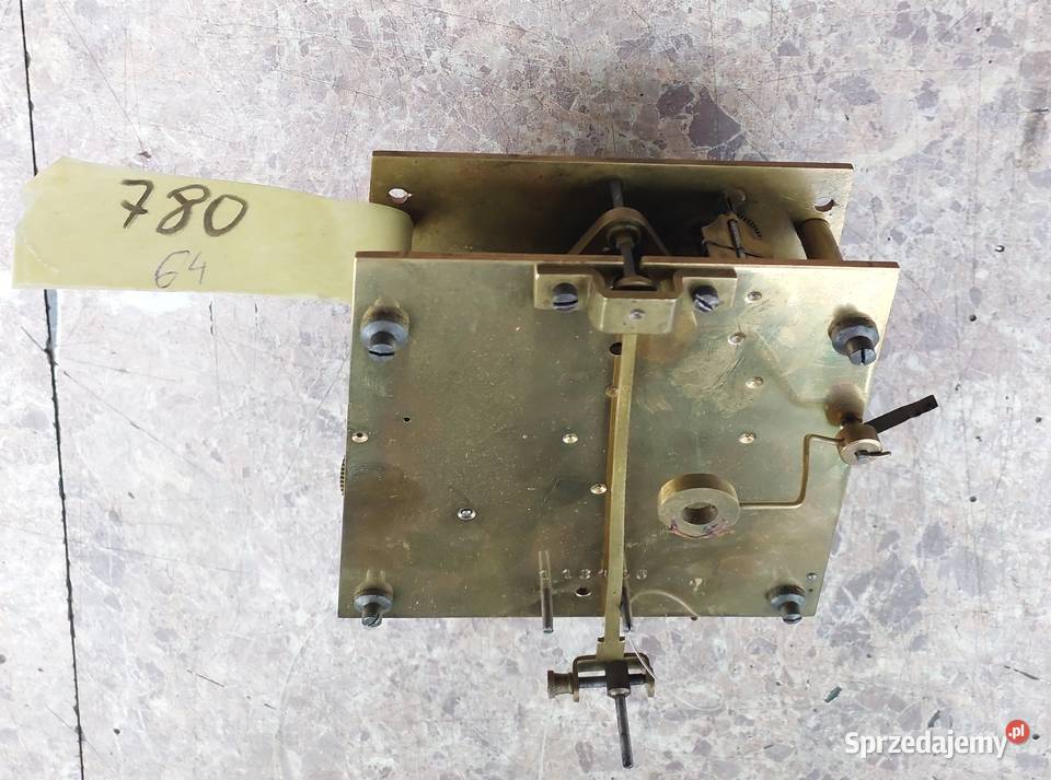780 Mechanizm starego zegara linkowego żyłkowego Tczew
