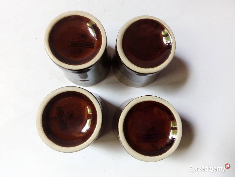 4 kubki PSP Mirostowice vintage PRL Częstochowa
