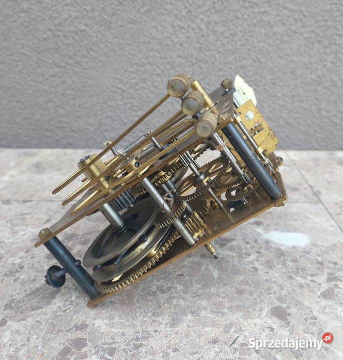 727 Mechanizm starego zegara ściennego Tczew