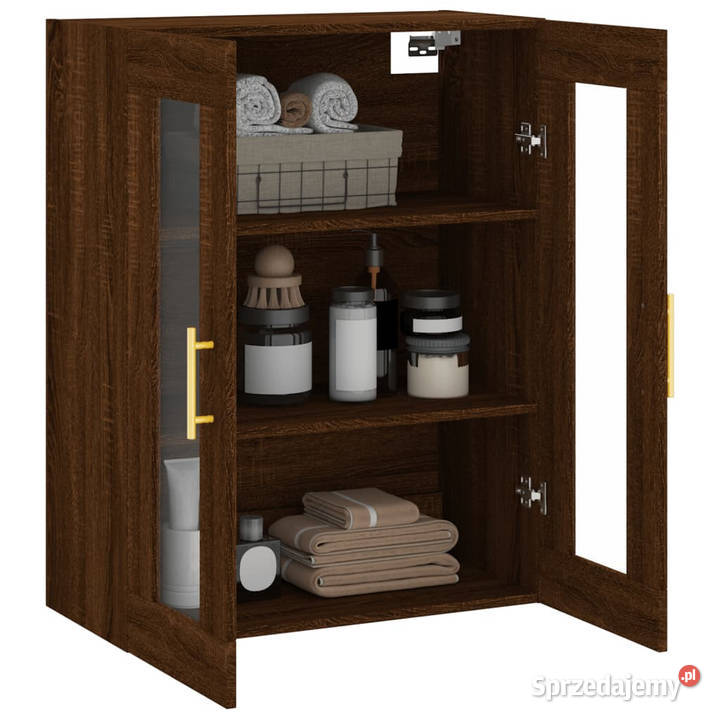 Szafka wisząca brązowy dąb 695x34x90 WM828475 Meble Warszawa