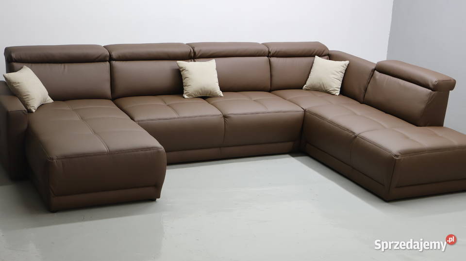 TTN Brązowe Wielkie U kanapa rogówka sofa do Poznań