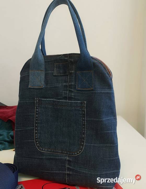 Fajna torba damska z jeansu 33cm