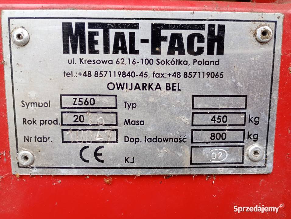 Owijarka do bel metal fach z560 Metal-Fach Stanin sprzedam