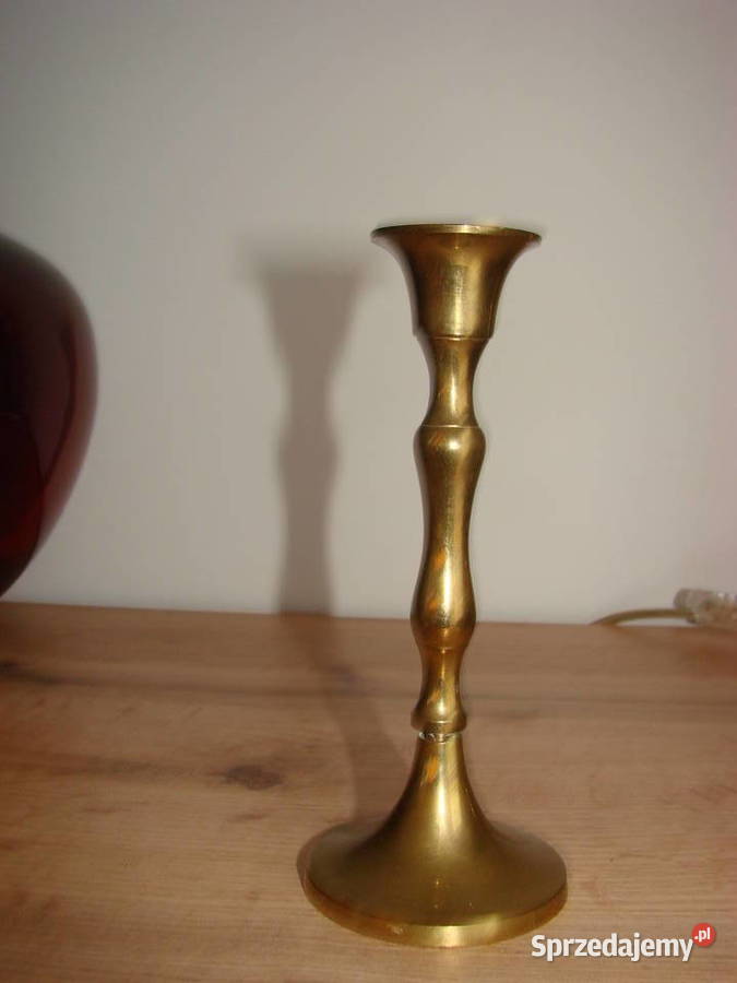 mosiężny świecznik pomorskie Pruszcz Gdański