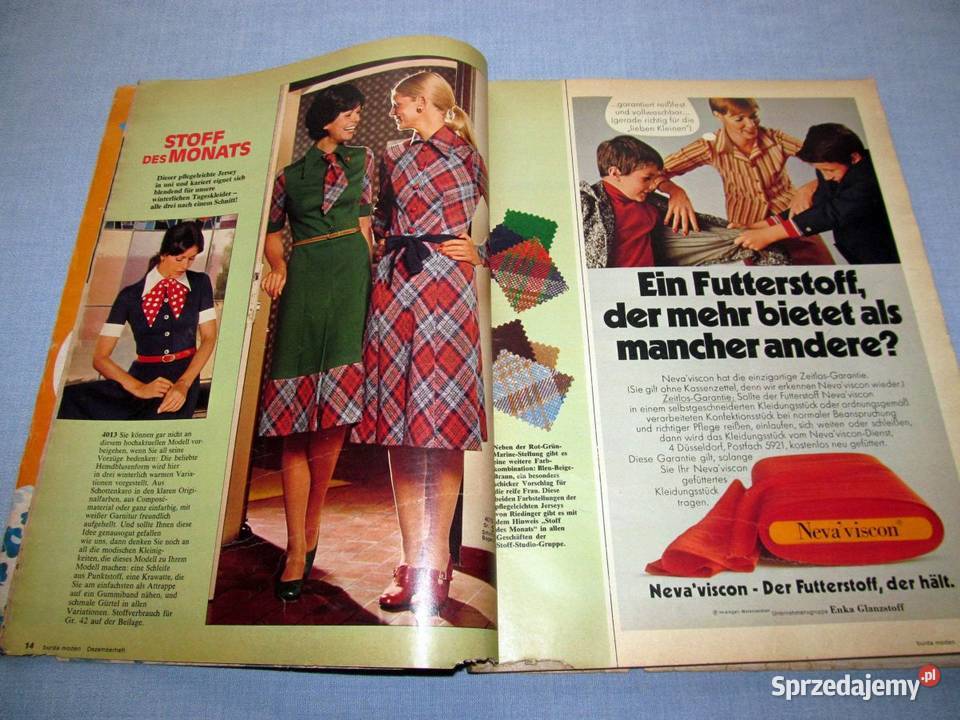 Burda Moden 121971 magazyn mody wykroje Vintage sprzedam