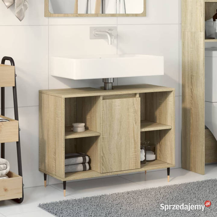 Szafka łazienkowa dąb sonoma 80x33x60 WM849679 mazowieckie