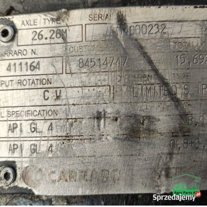 Obudowa osi 2628M Carraro CNH 47485295 Holland Pozostałe Ciechanowiec
