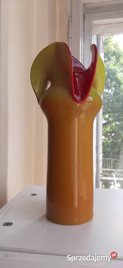 Wazon ze szkła kolorowego Porcelana i szkło Świdnica