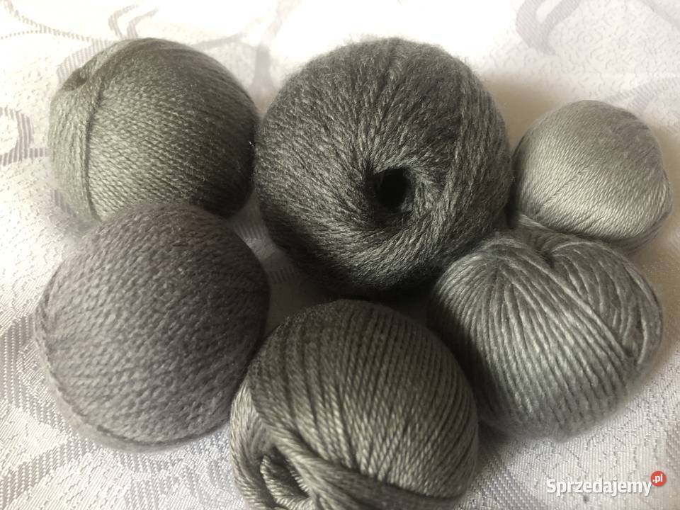 wełna włóczka wyprzedaż resztki waga 120 170 Zegrze