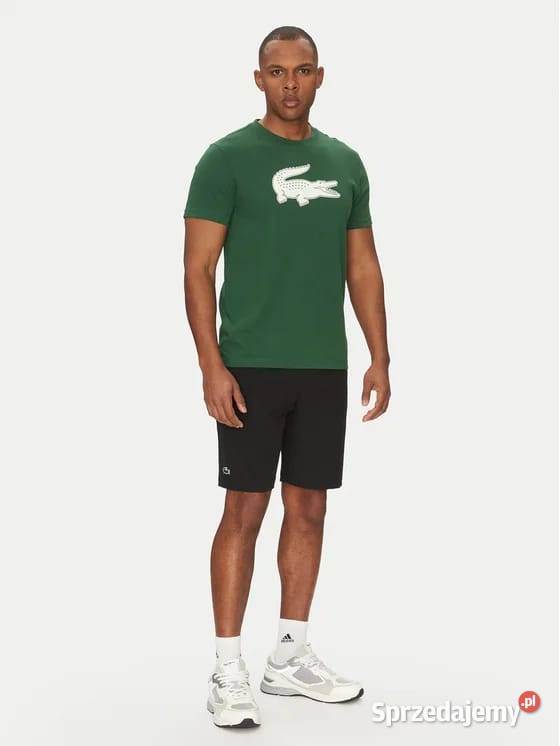 Tshirt męski Lacoste UltraDRY zielony M nowy podlaskie