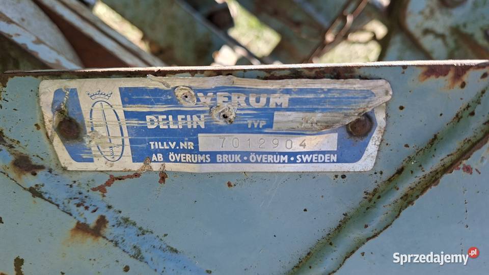 Pług overum delfin 2x14 nieuszkodzony