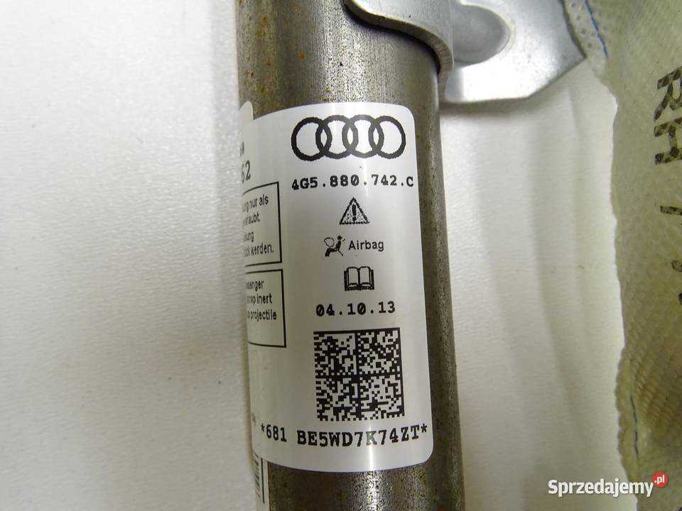 KURTYNA POWIETRZNA AIRBAG PRAWA 4G5880742C AUDI Wyposażenie wnętrza