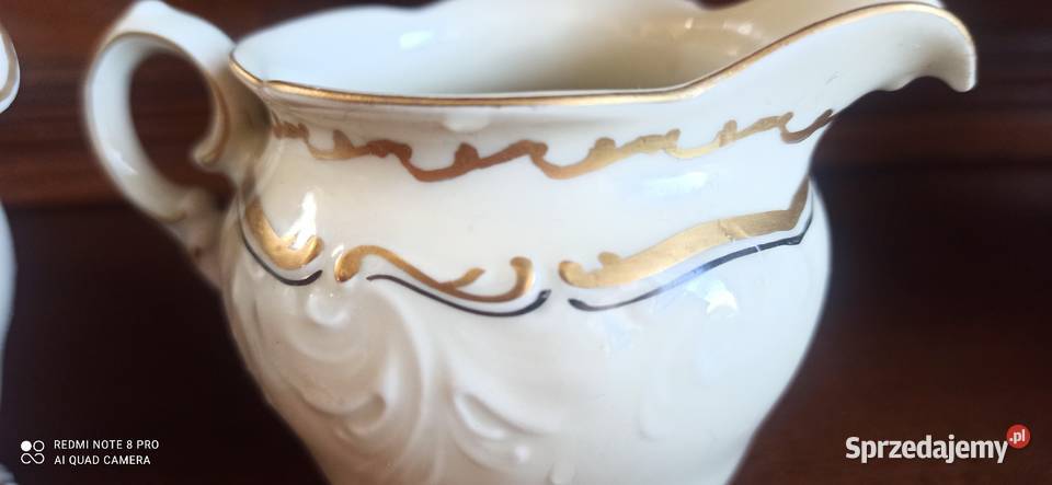 Mlecznik KPM Made in Poland Ecru Porcelana i szkło Gdańsk