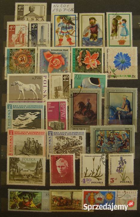 Zestaw znaczków Polska201 lata 196768 luzaki łódzkie Łódź sprzedam