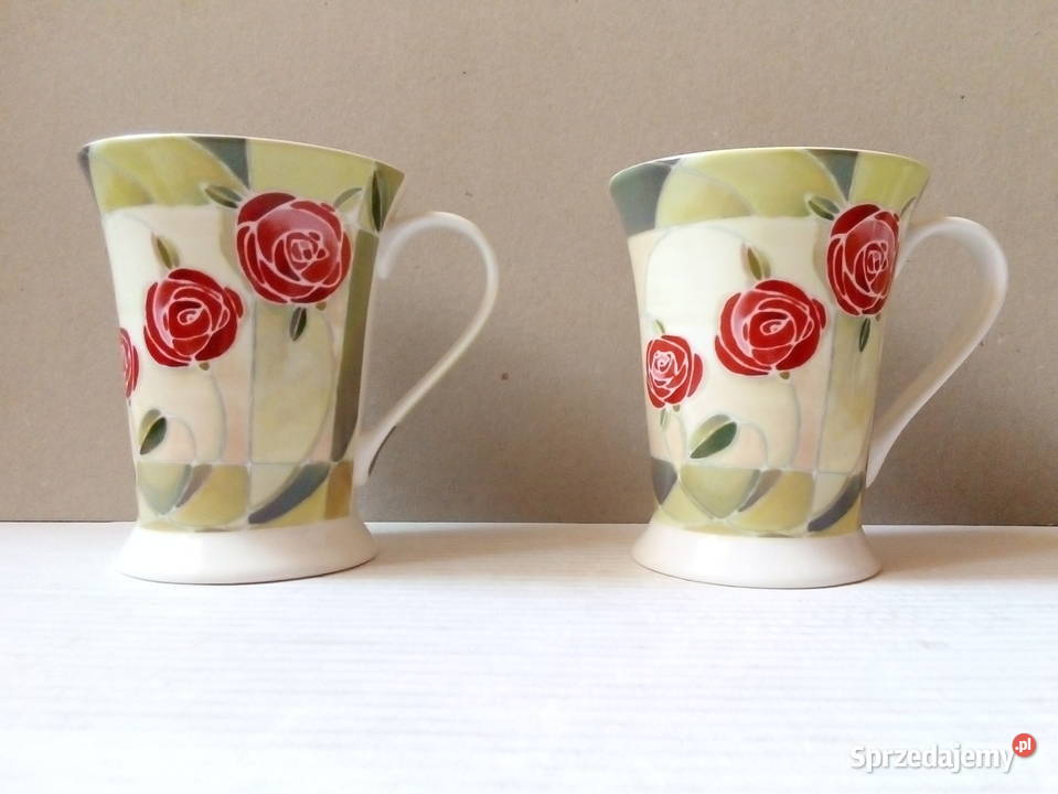 dwa kubki w róże Pimpernel vintage Częstochowa