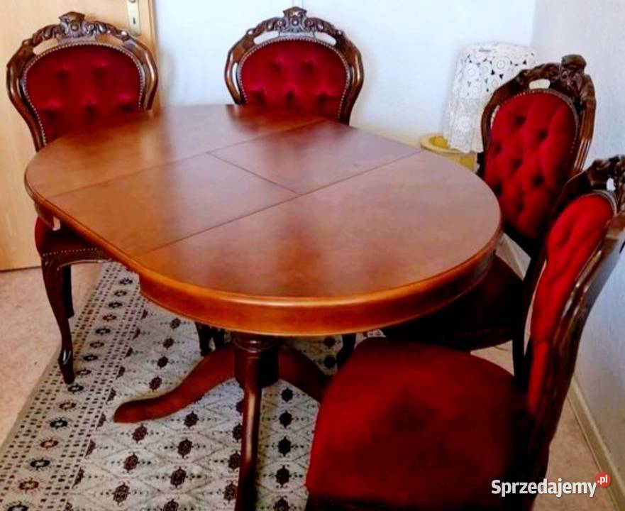 Stół okrągły z krzesłami Poznań