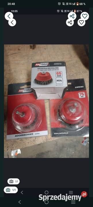 Szczotka doczołowa splatana stalowa 3 sztuki Szczotki Białystok