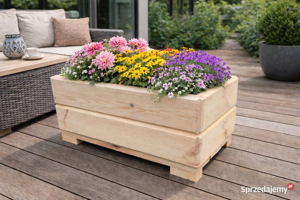 donica ogrodowa donice drewniana taras meble Rudnik nad Sanem