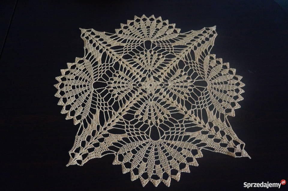 serweta serwetka obrus bieżnik szydełkowy Libiszów-Kolonia