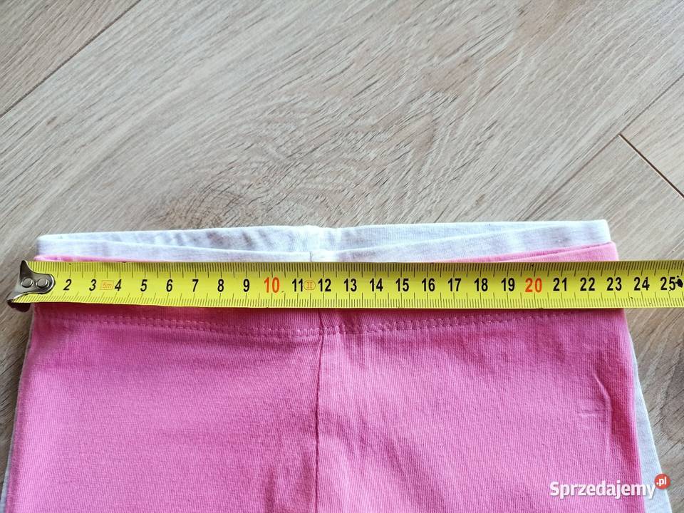 Leginsy getry dziewczęce różowe i szare 116 Płock sprzedam