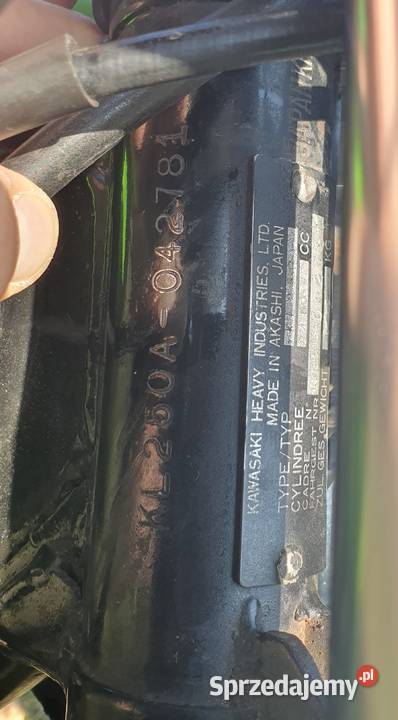 Kawasaki KL 250A 82 I wł w 30 lat 246cm3