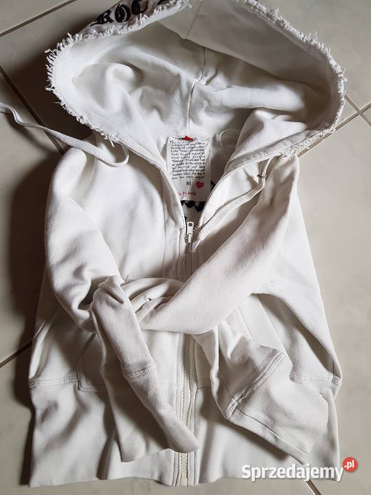 Butik bluza kaptur biała zasuwana jedyna Kielce