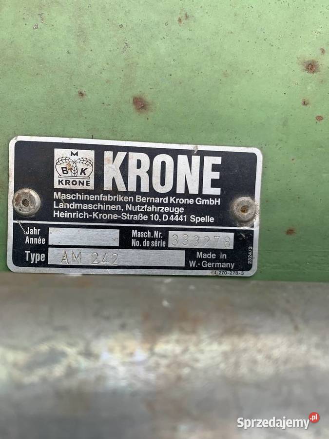 Krone AM242 Kondycjoner Moszczenica