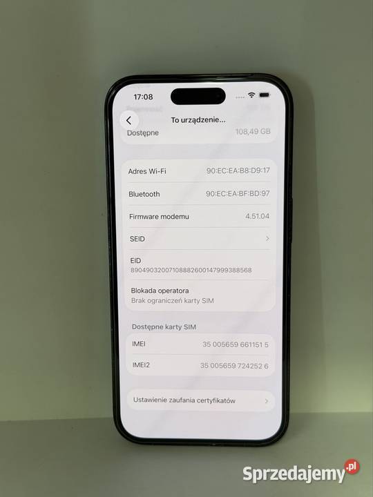 iPhone 14 Pro 128GB Czarny 100 Kondycja Kalisz