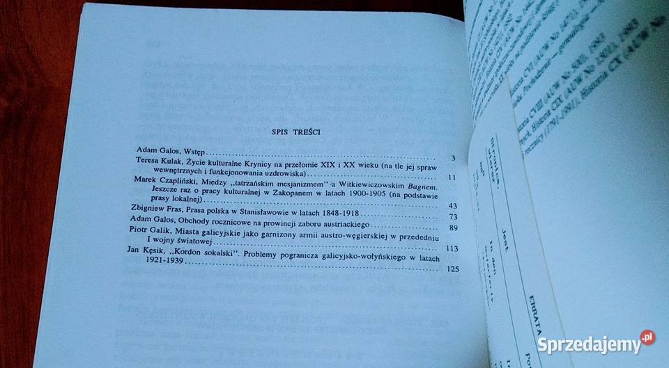 Studia z dziejów prowincji galicyjskiej Adam Gdańsk sprzedam