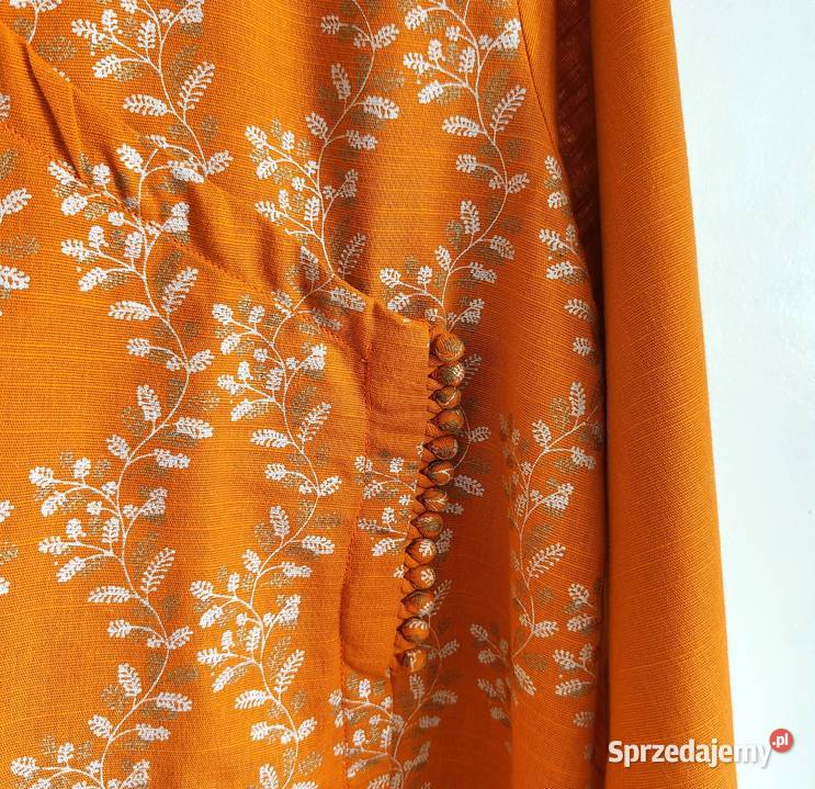 Pomarańczowa tunika indyjska M 38 L 40 wzór Moda i Styl zachodniopomorskie Szczecin