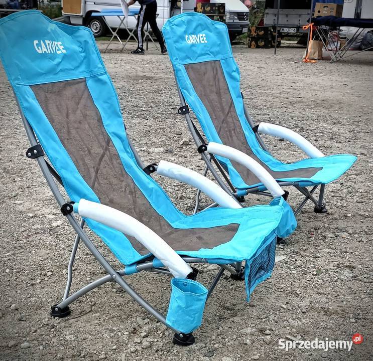 Krzesła plażowe składane miejsce na kubek 2
