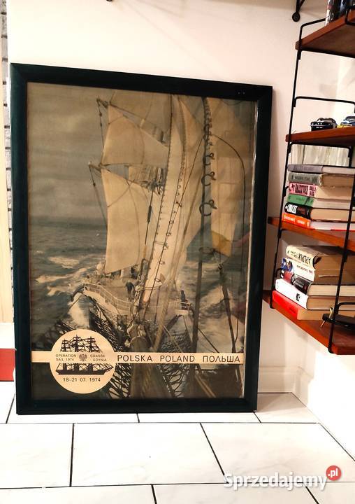 Plakat na płótnie 1974 r Operacja Żagiel vintage Kalisz