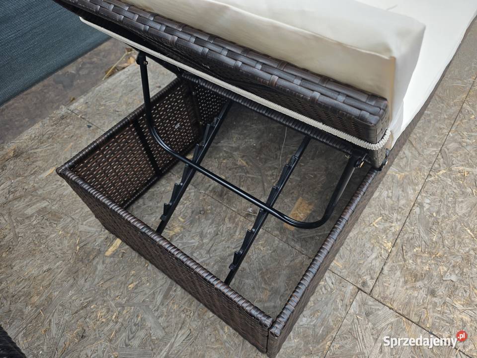 Ławka ogrodowa sofa leżak technorattan regulacja lubuskie Wschowa