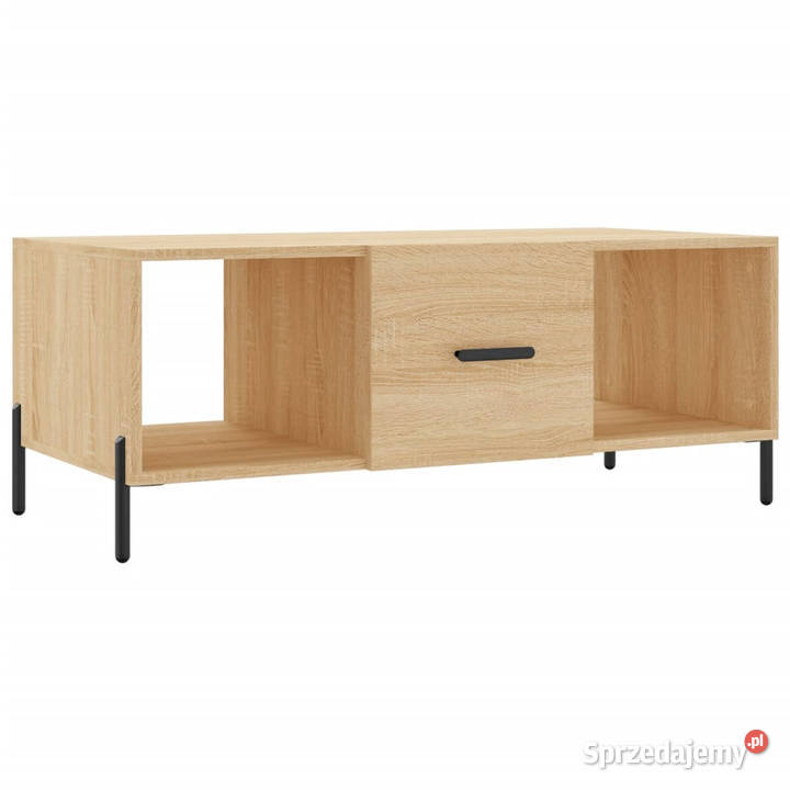 Stolik kawowy dąb sonoma 102x50x40 materiał Warszawa