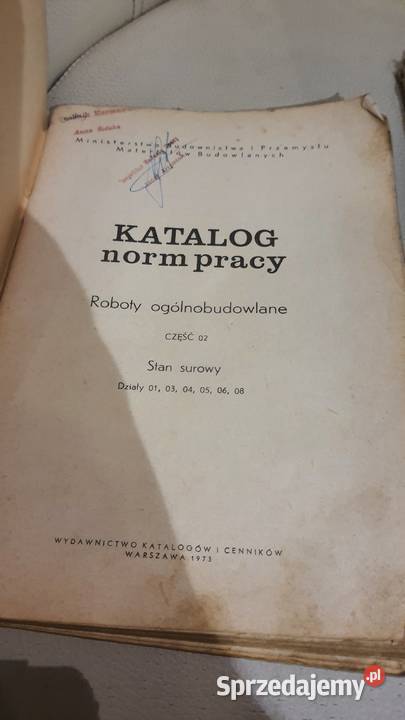 Katalog Norm Pracy Kopiał ołówkowy PRL sprzedam