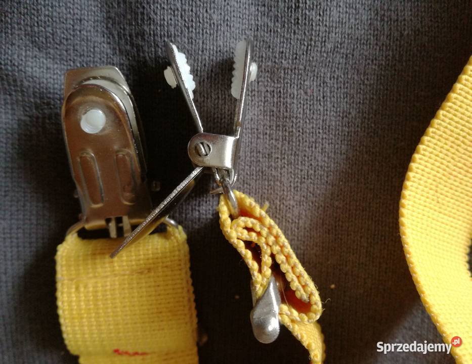 Zapięcia metalowe do szelek gumowych Uniseks