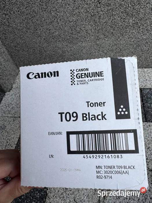 Toner Canon T09 czarny C1127 oryginalny nowy Żary sprzedam