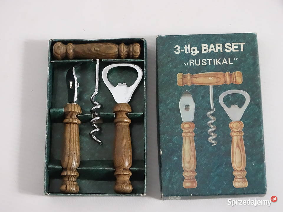 NOWY Zestaw Barmański Rustikal Vintage PRL Stan Biłgoraj