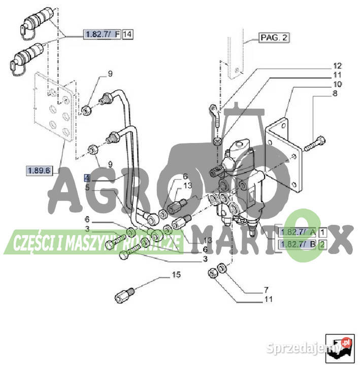 5092067 RURKA HYDRAULICZNA CNH dolnośląskie Wichrów
