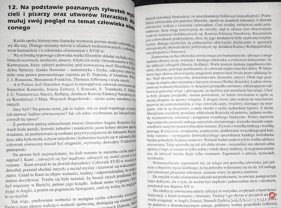 Wypracowania 2 Oświecenie Romantyzm Liceum Chełm