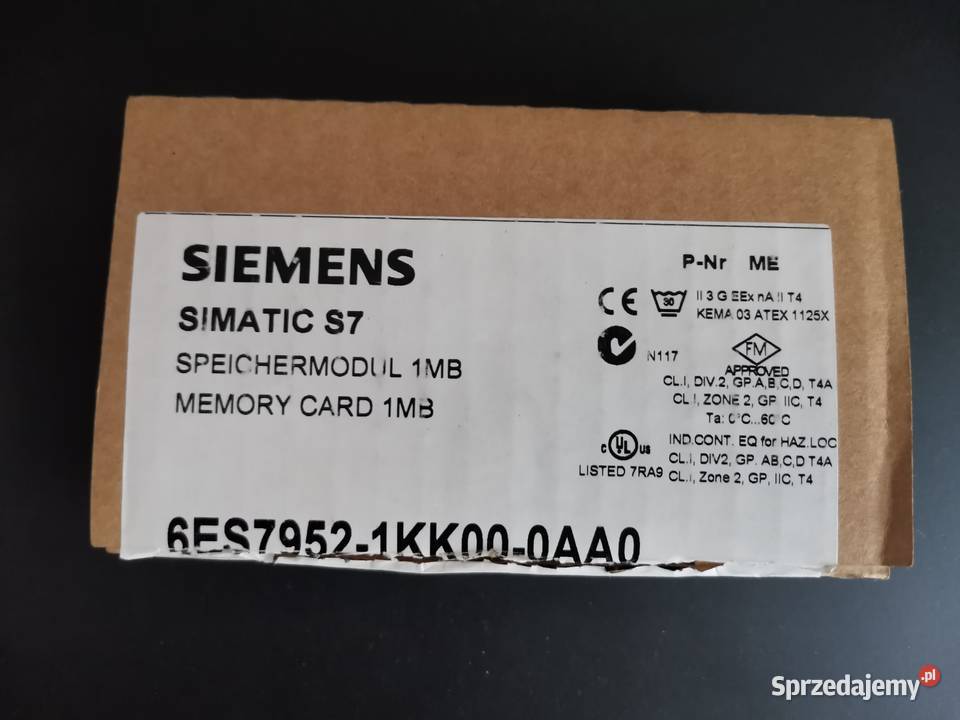 Siemens S7400 Memory card Siemens 1MB FLASH Pozostałe