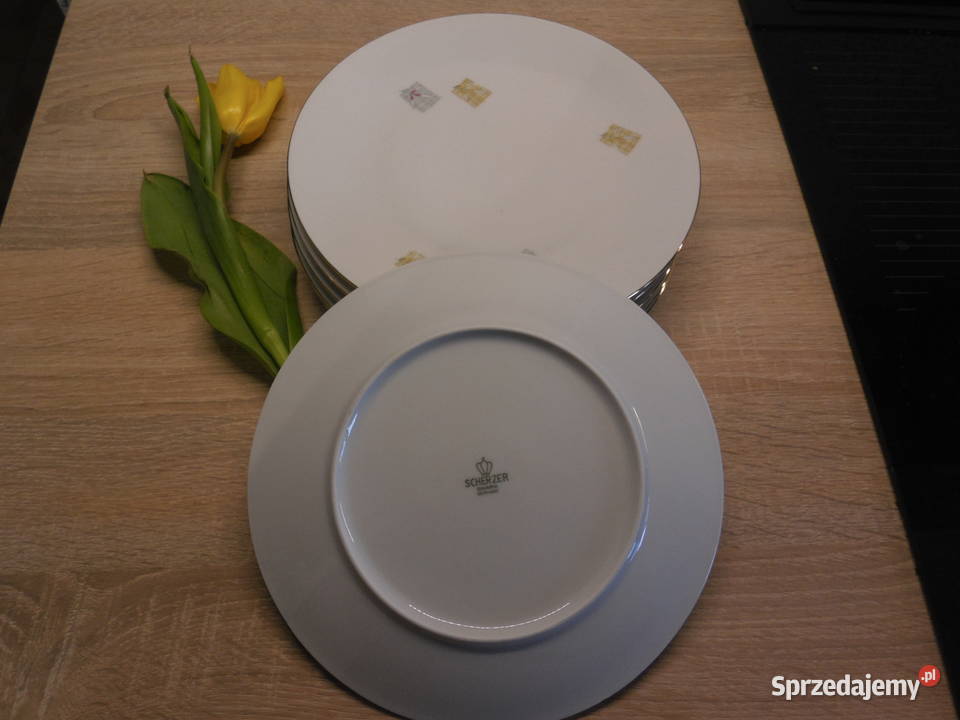 Porcelanowe talerze deserowe 6 SCHERZER BAVARIA Raszków