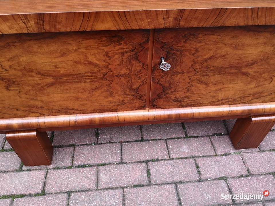 Komoda ARTDECO RTV Niska Orzech Stara Antyk Swarzędz sprzedam
