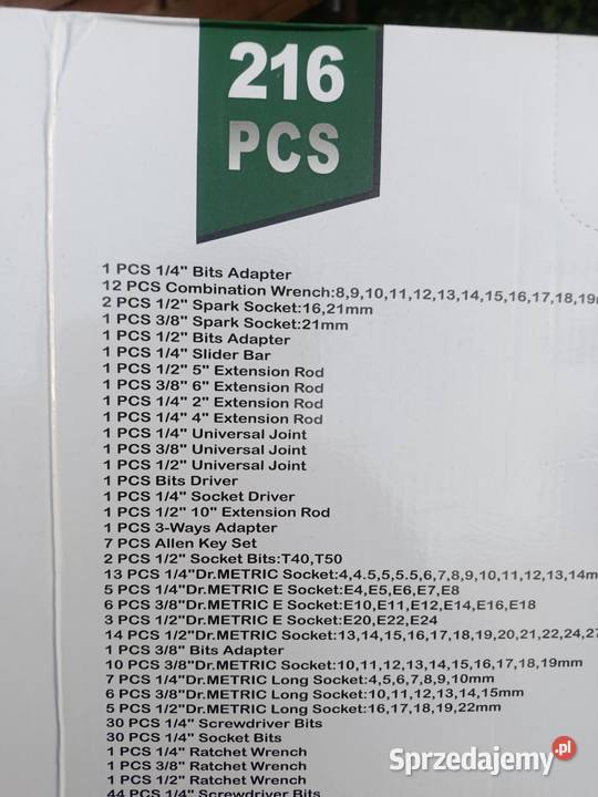 Zestaw 216 sztuk kluczy nieużywany Rzeszów