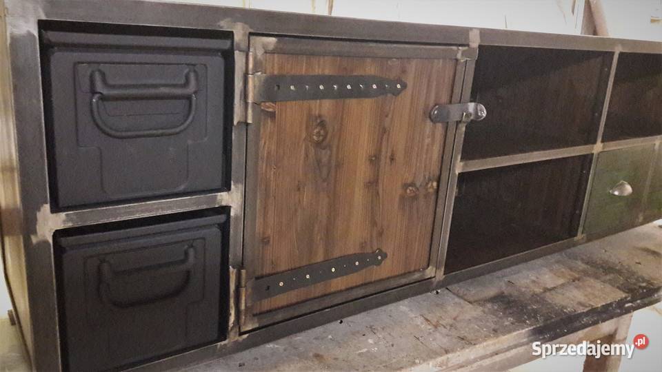 Komoda industrialna TVSzafka RTV loft 180cm Pozostałe Warszawa