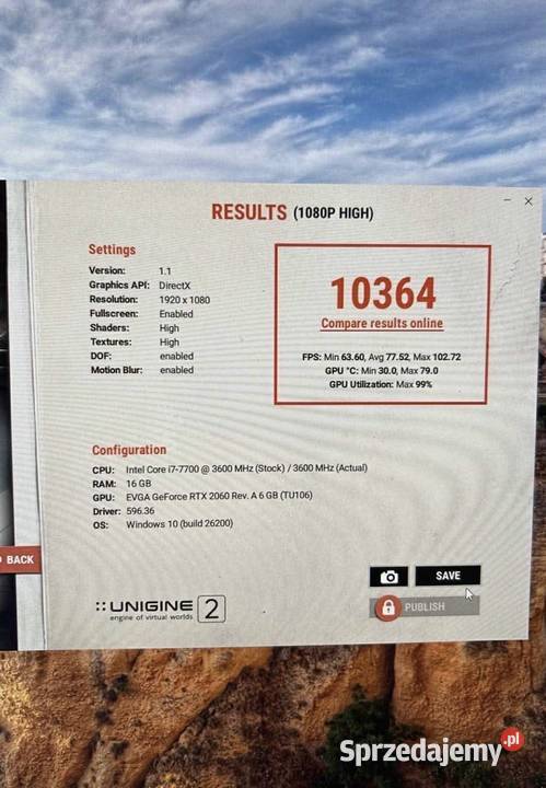 Komputer do gier i7 RTX 2060 16GB SSD Samsung Lgota
