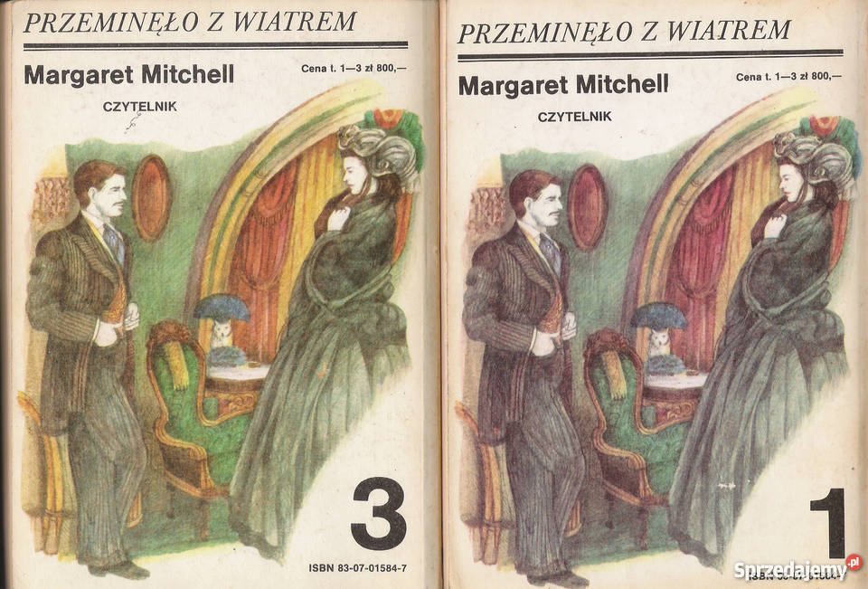 Przeminęło z wiatrem M Mitchell 3 tomy Puławy