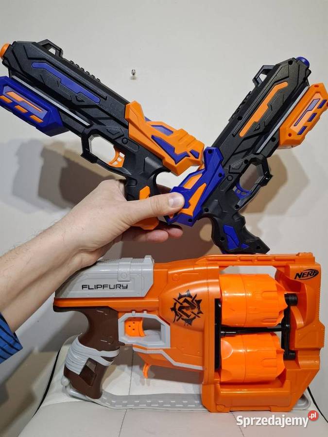 Nerf pistolety zabawkowe wyrzutnia karabin Plastik  małopolskie Kraków