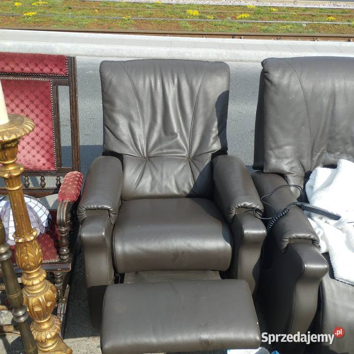 Fotel skórzany rozkładany skóra mazowieckie Wyszków