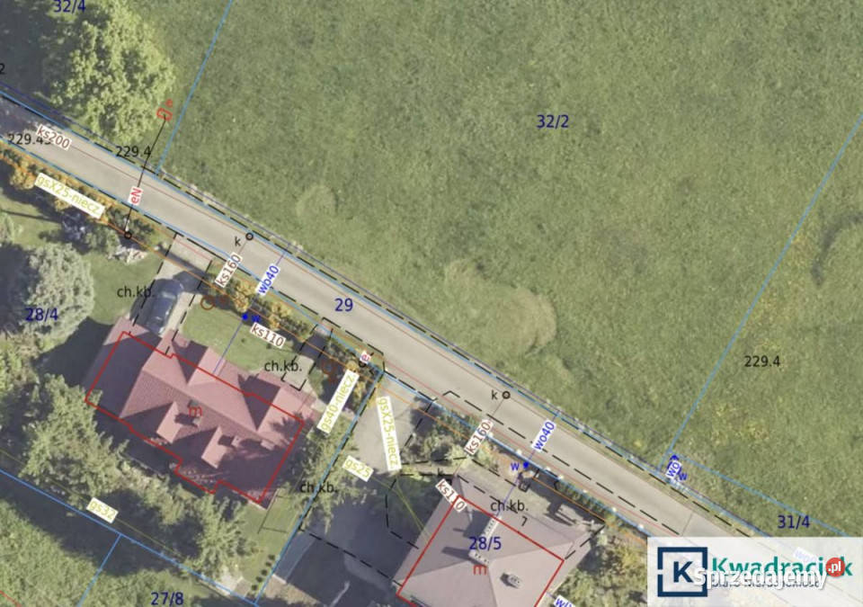 Działka na sprzedaż 1551m2 Jasło Gądki podkarpackie